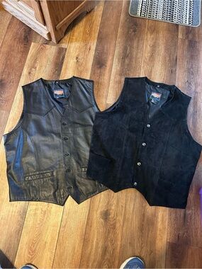 Mens Cripple Creek Leather vests size XXL
